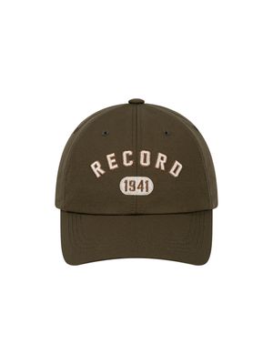 RECORD 자수 볼캡 KHAKI