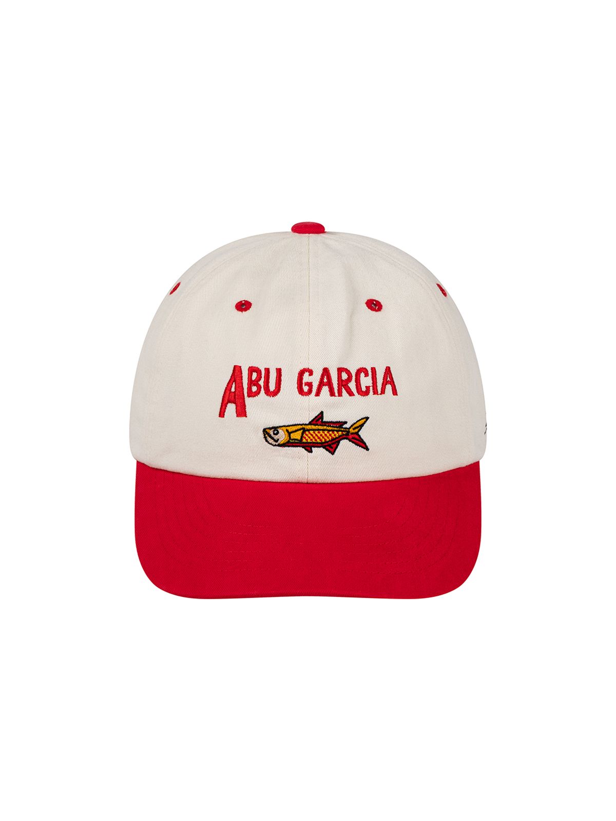 아부가르시아(ABU GARCIA) 컬러 블록 피쉬 캡 RED