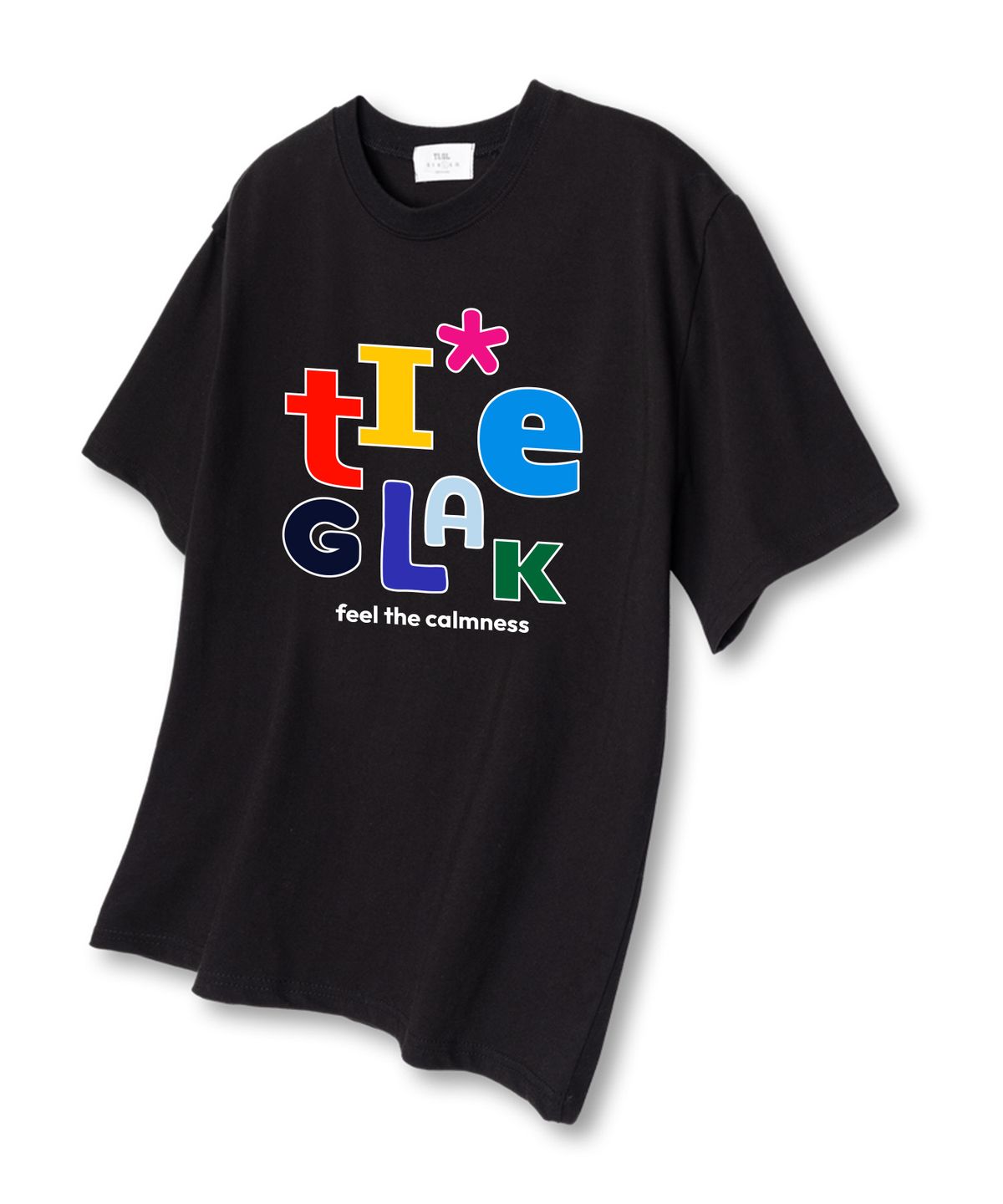 티글레이크(TI.GLAKE) 알파벳포인트 오버핏 반팔 티셔츠 블랙