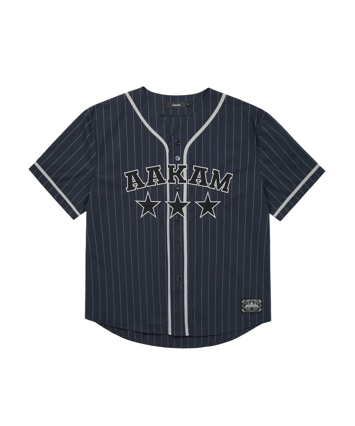 아캄(AAKAM) Cotton Baseball Jersey (Navy)