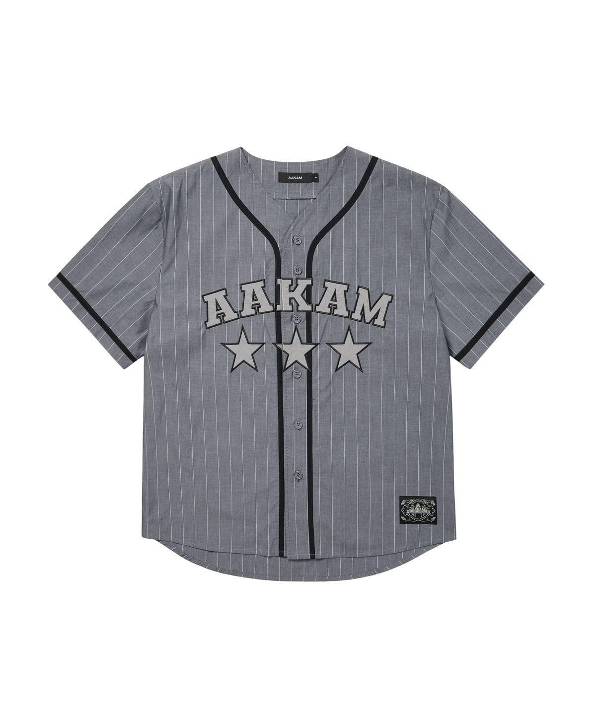 아캄(AAKAM) Cotton Baseball Jersey (Gray)