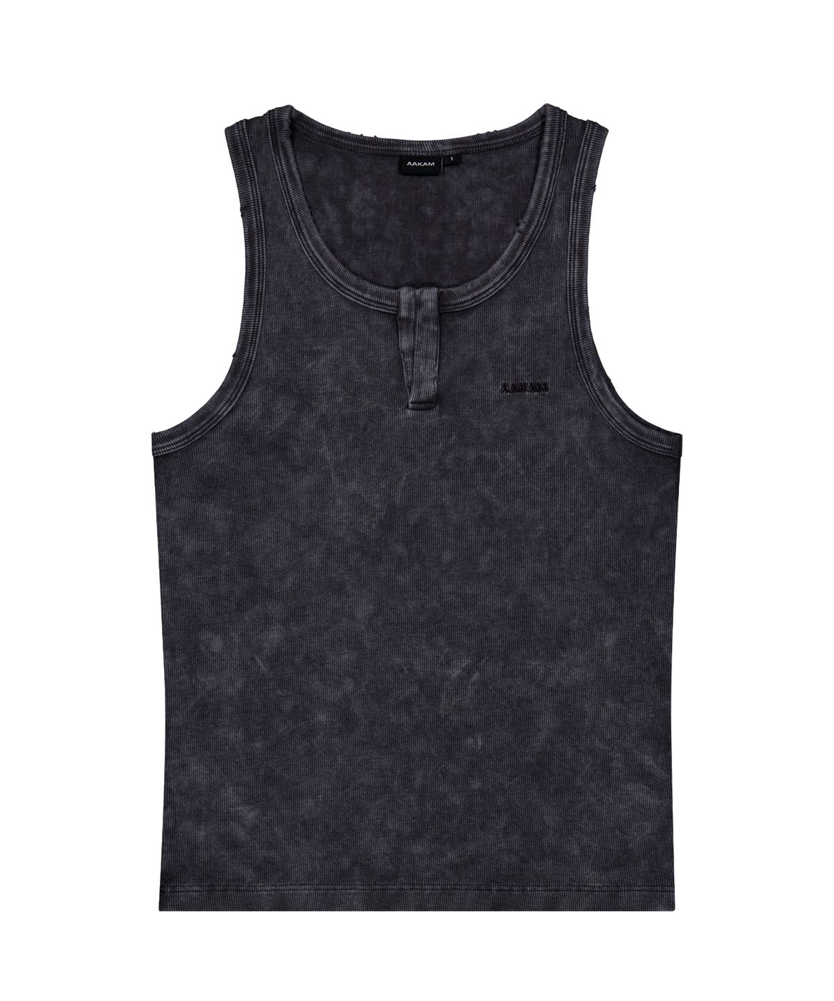 아캄(AAKAM) Vintage Washed Slit Sleeveless (Dark Blue)