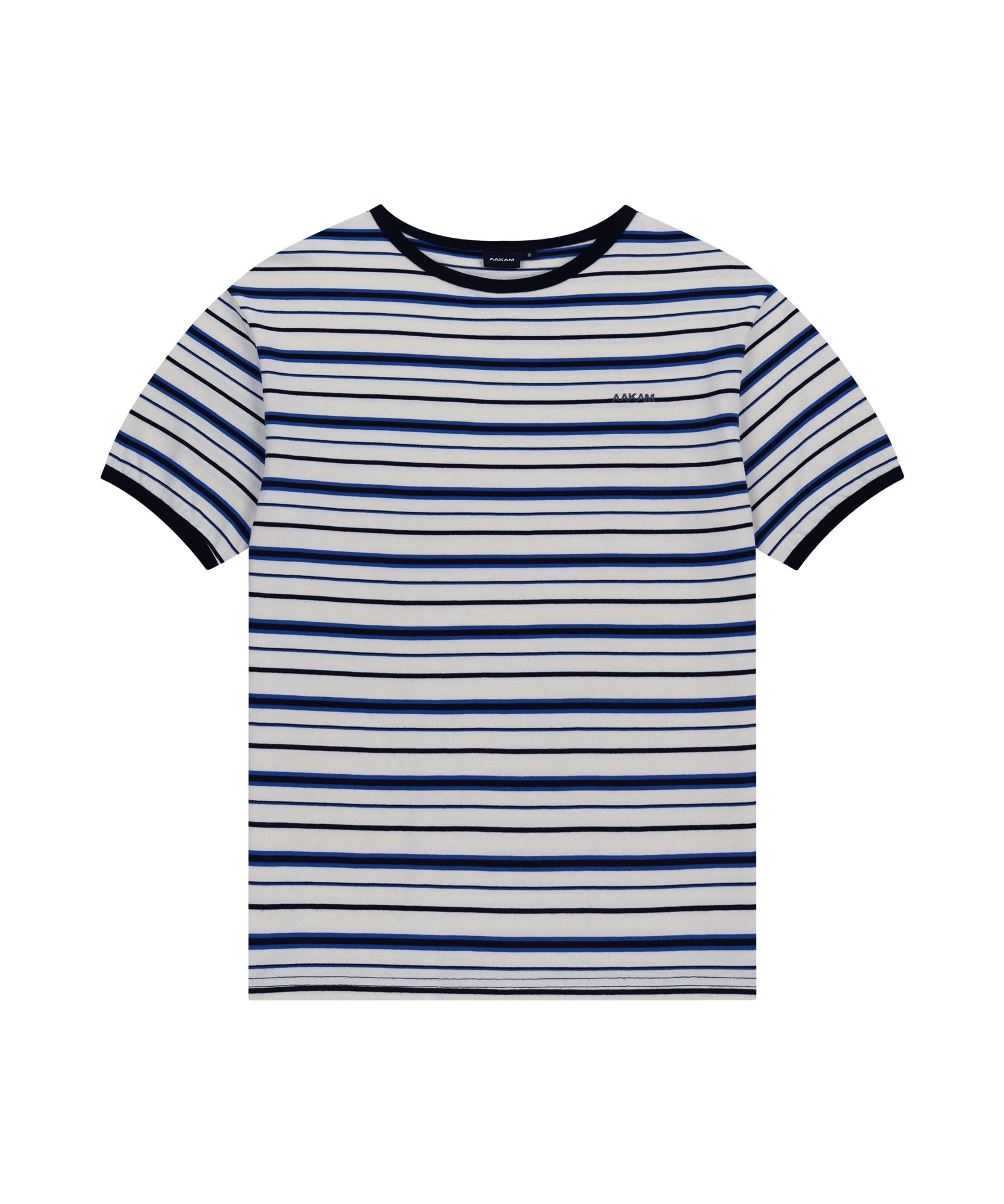 【AAKAM】Striped Ringer Top MUSINSA | AAKAM Striped Ringer Top (Black-Gray)