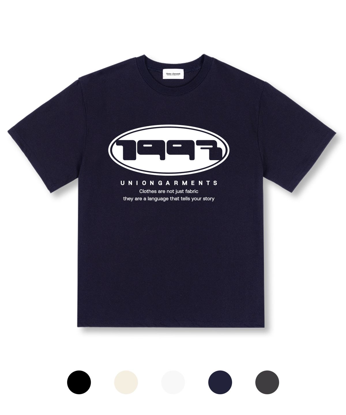 유니온가먼츠(UNION GARMENTS) 1997써클로고 오버핏 반팔 티셔츠 5 COLOR
