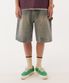 Denim bermuda carpenter shorts_Light blue