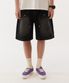 Denim bermuda carpenter shorts_Black