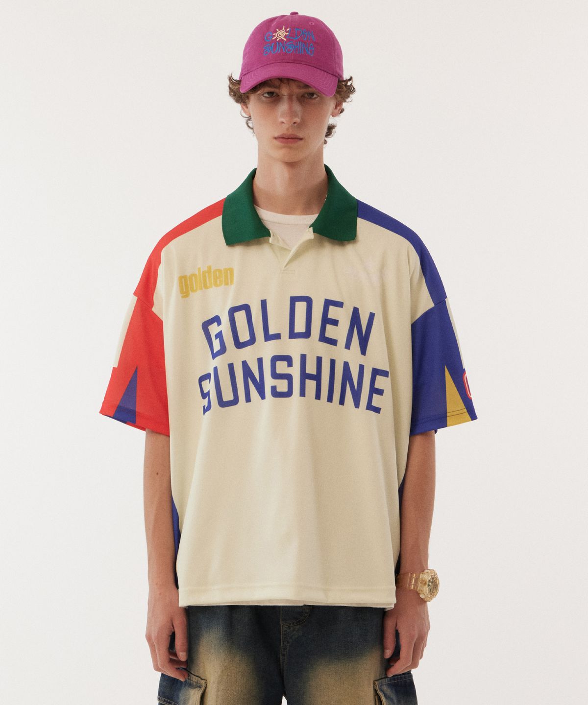 골든선샤인(GOLDEN SUNSHINE) Sunshine limited jersey t-shirts_Ivory