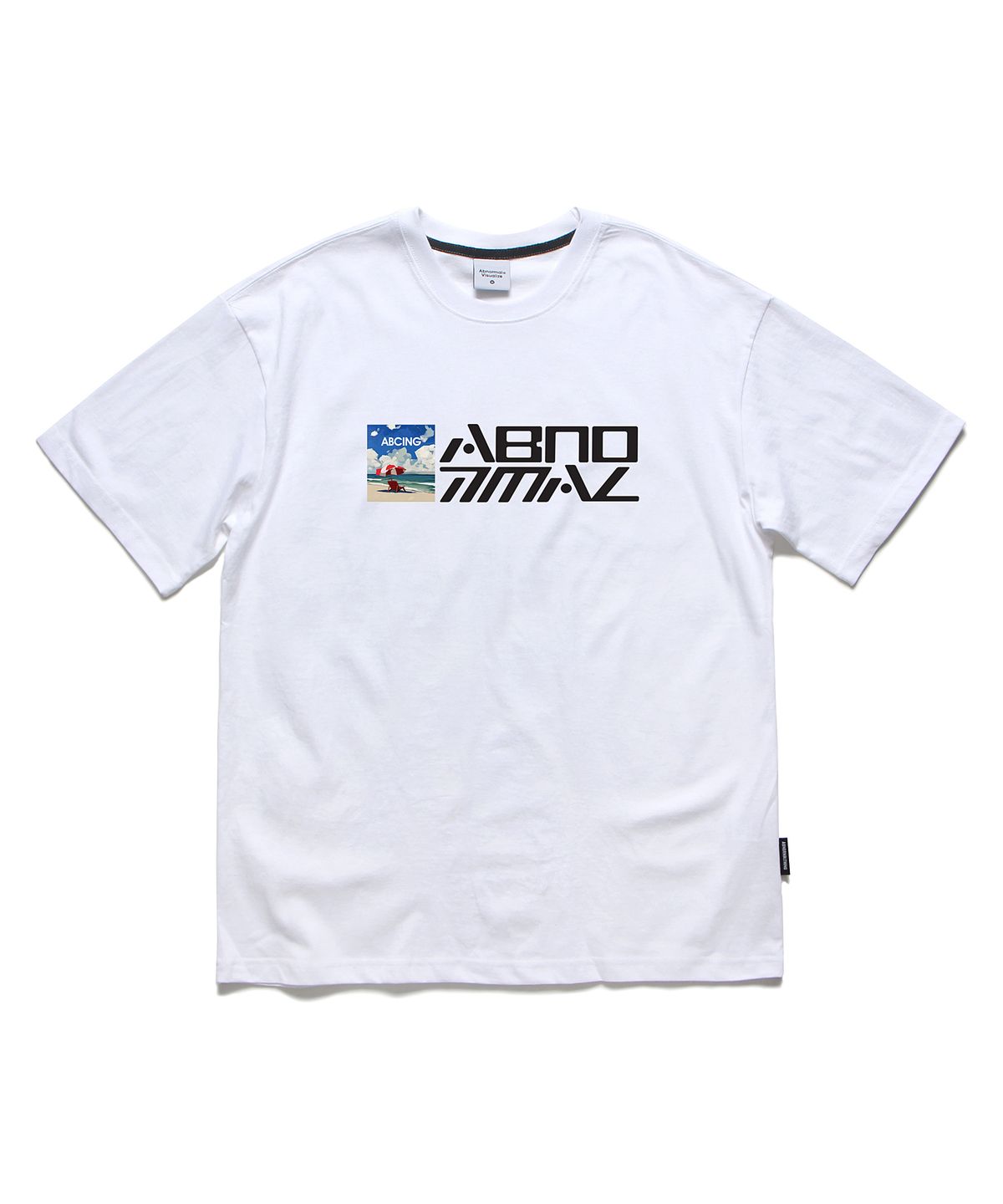 앱놀머씽(ABNORMALTHING) RS 비치 오버핏 티셔츠 화이트 (RS BEACH T-SHIRT WHITE)