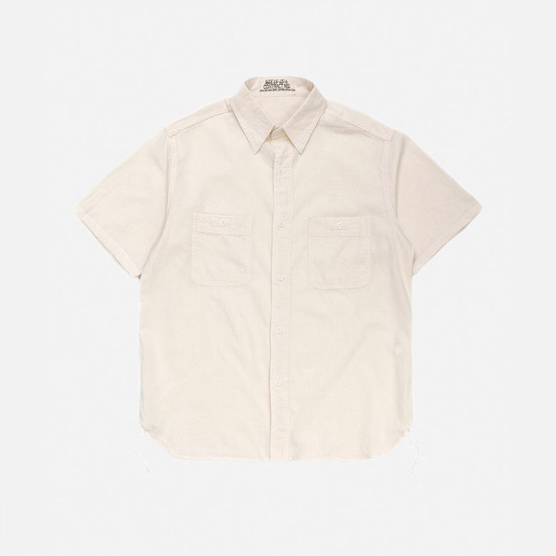 US Type Chambray Shirt (50s Model) Short Sleeve - Natural