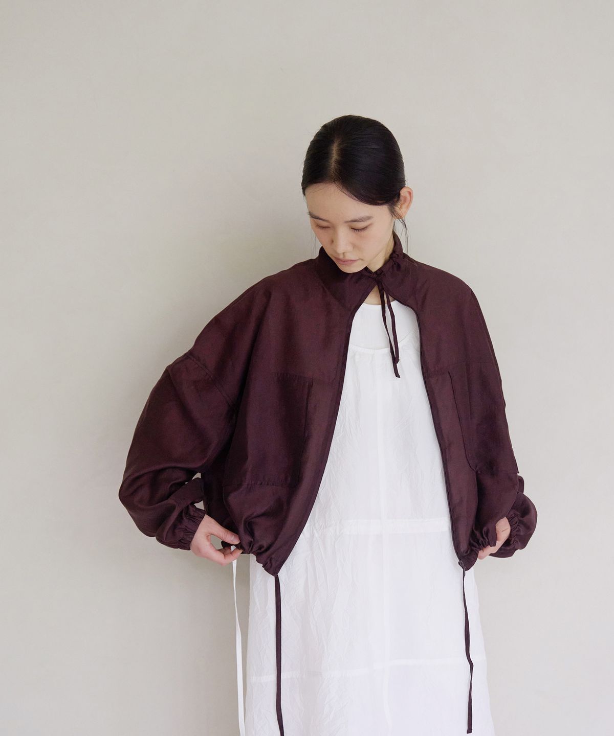 차마스포츠랩(CHAMASPORTSLAB) CSL_Oganza Jacket_Chocolate Plum