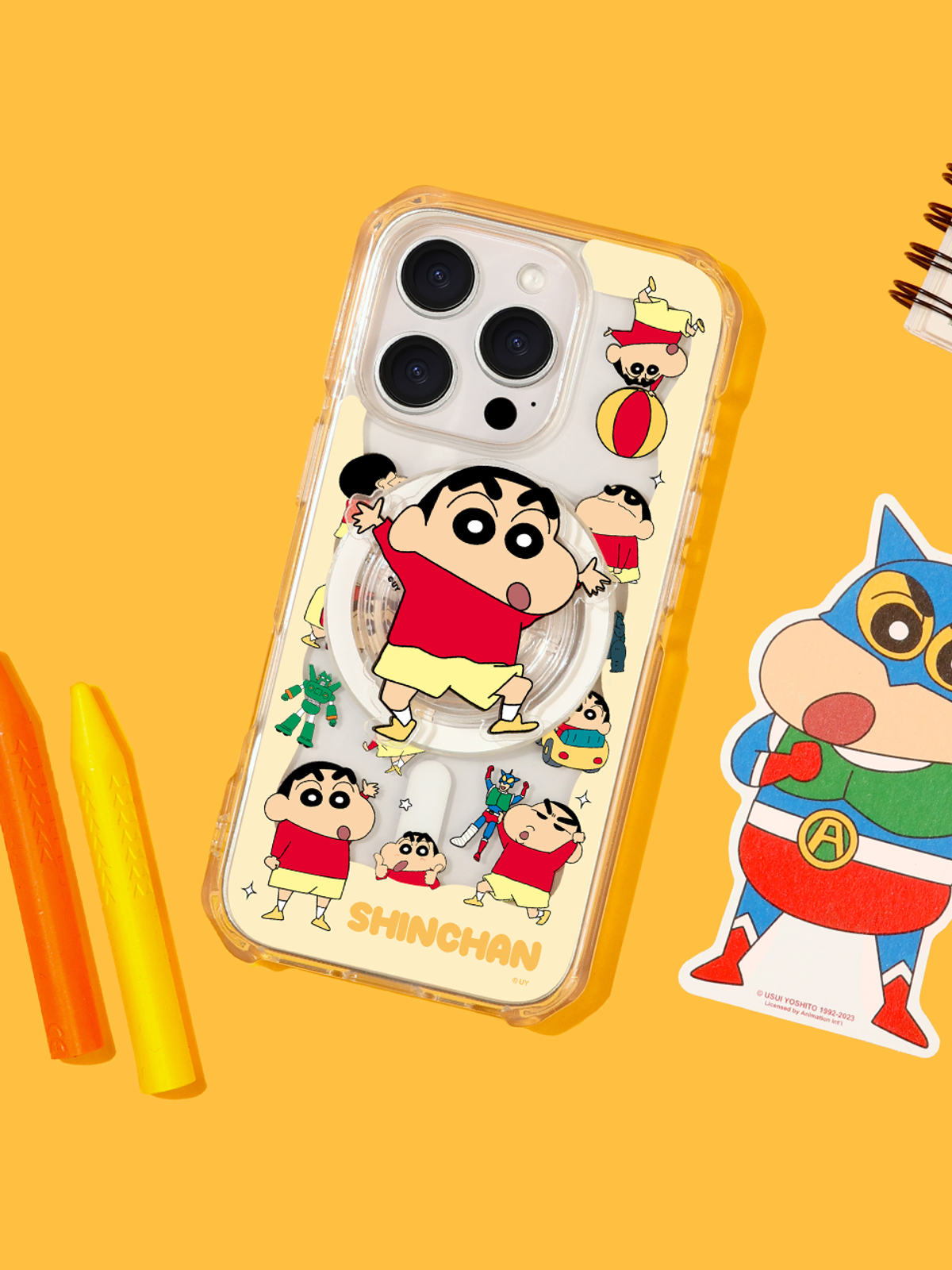 디자인스킨(DESIGNSKIN) 맥세이프 케이스+그래픽톡 SET_짱구는못말려