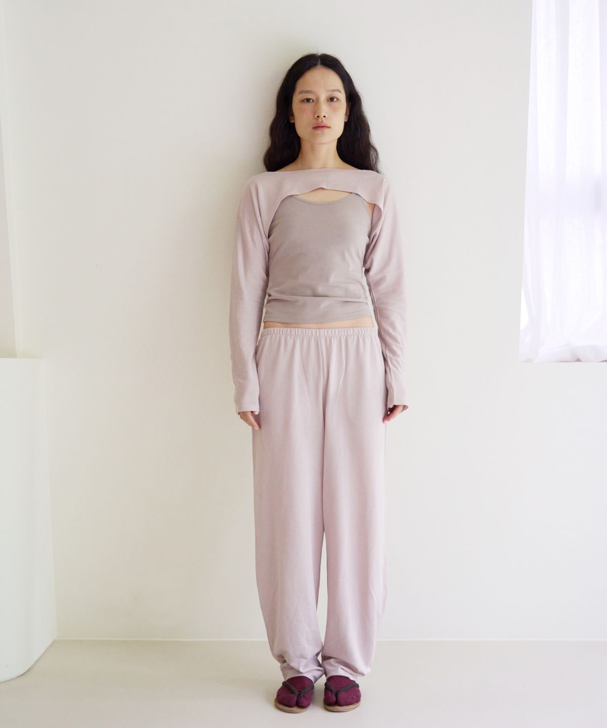 차마스포츠랩(CHAMASPORTSLAB) CSL_Hanji Pants_Gray Lilac