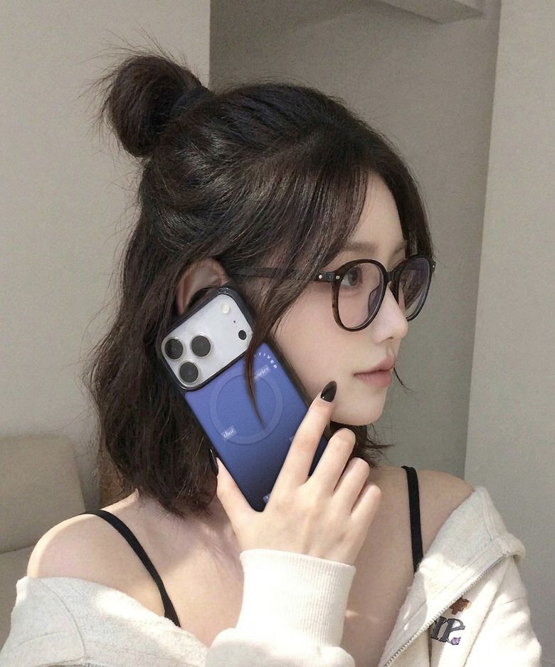 (MagSafe) Momento Glass bumper case_Moonlight Blue