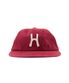 H Logo Cotton Relaxed Fit 6Panel Cap_Red