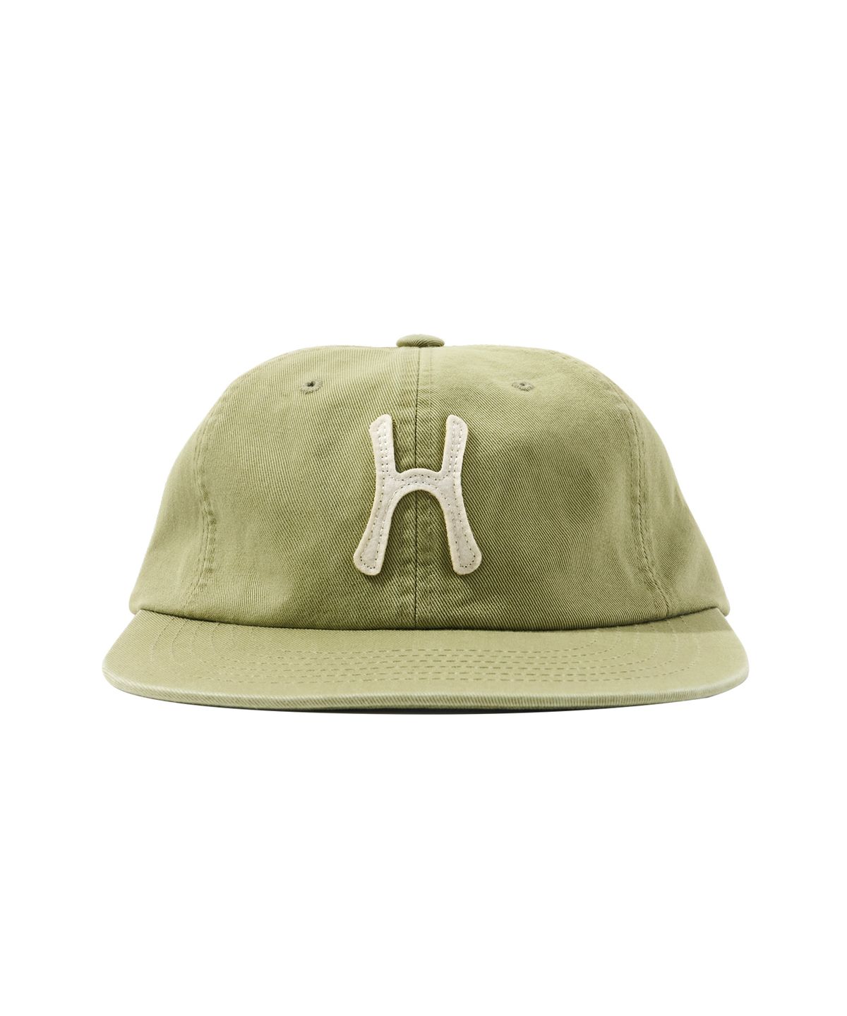 헬로 선라이즈(HELLO SUNRISE) H Logo Cotton Relaxed Fit 6Panel Cap_Olive