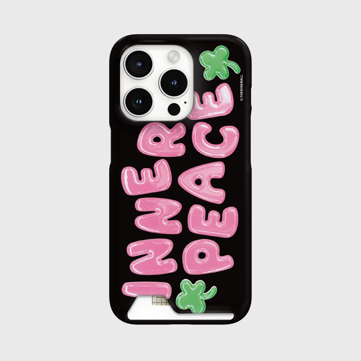 더나인몰(THE NINEMALL) inner peace lettering [카드수납 폰케이스]