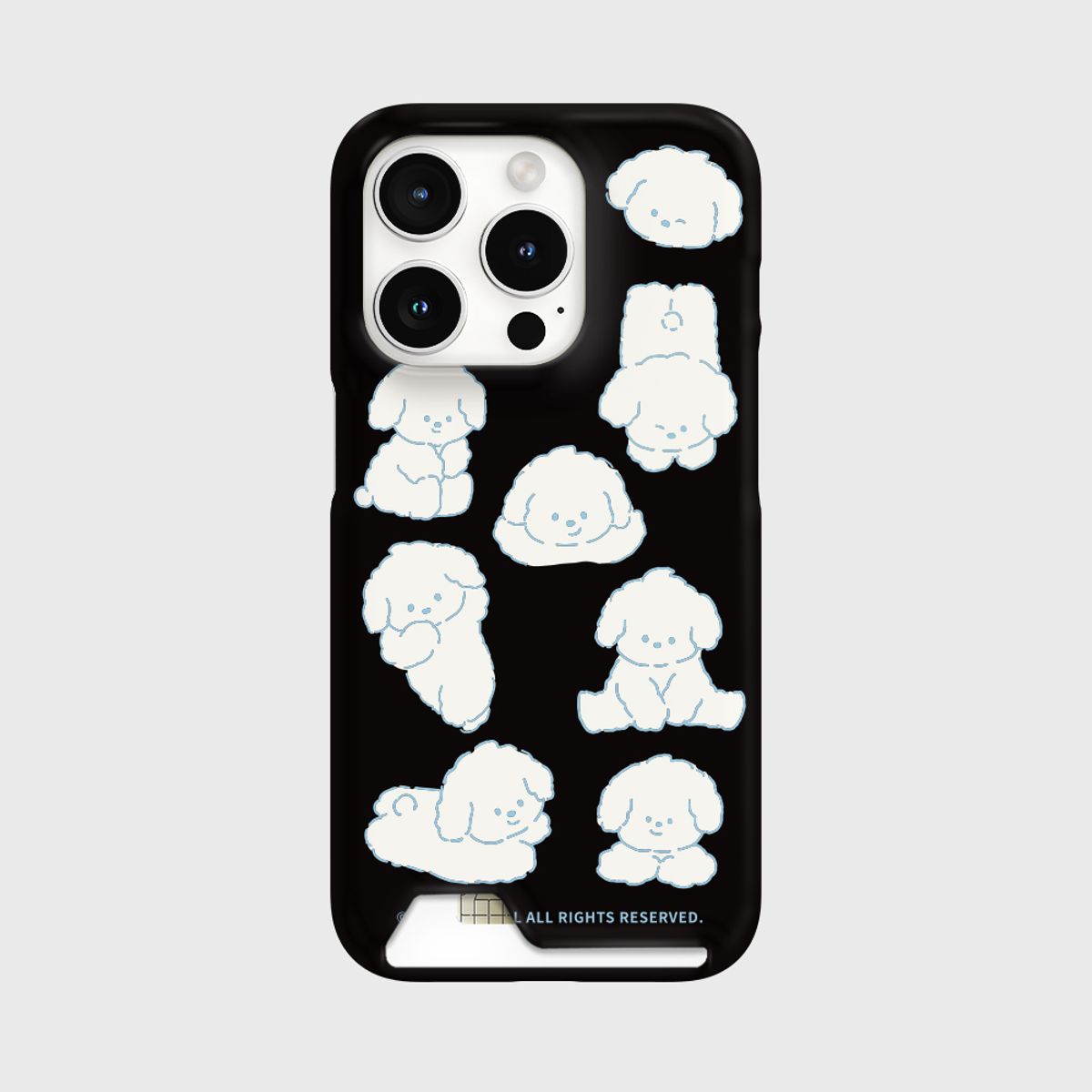 더나인몰(THE NINEMALL) cloudy puppy pattern [카드수납 폰케이스]