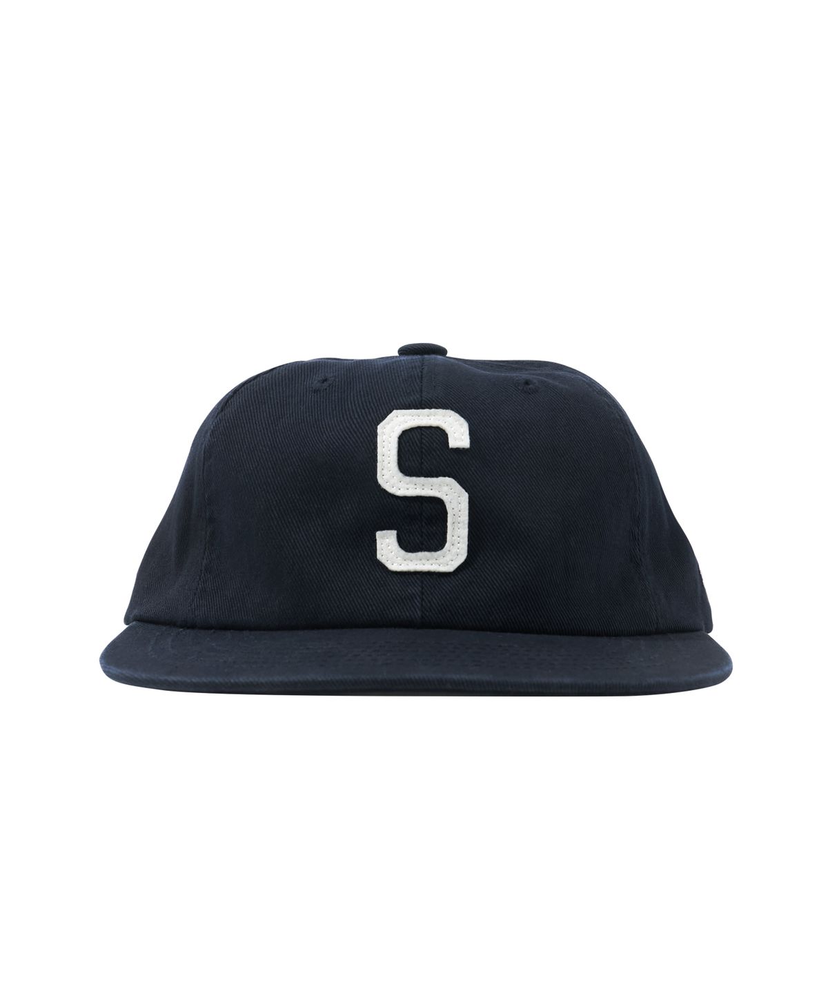 헬로 선라이즈(HELLO SUNRISE) S Logo Cotton Relaxed Fit 6Panel Cap_Deep Navy