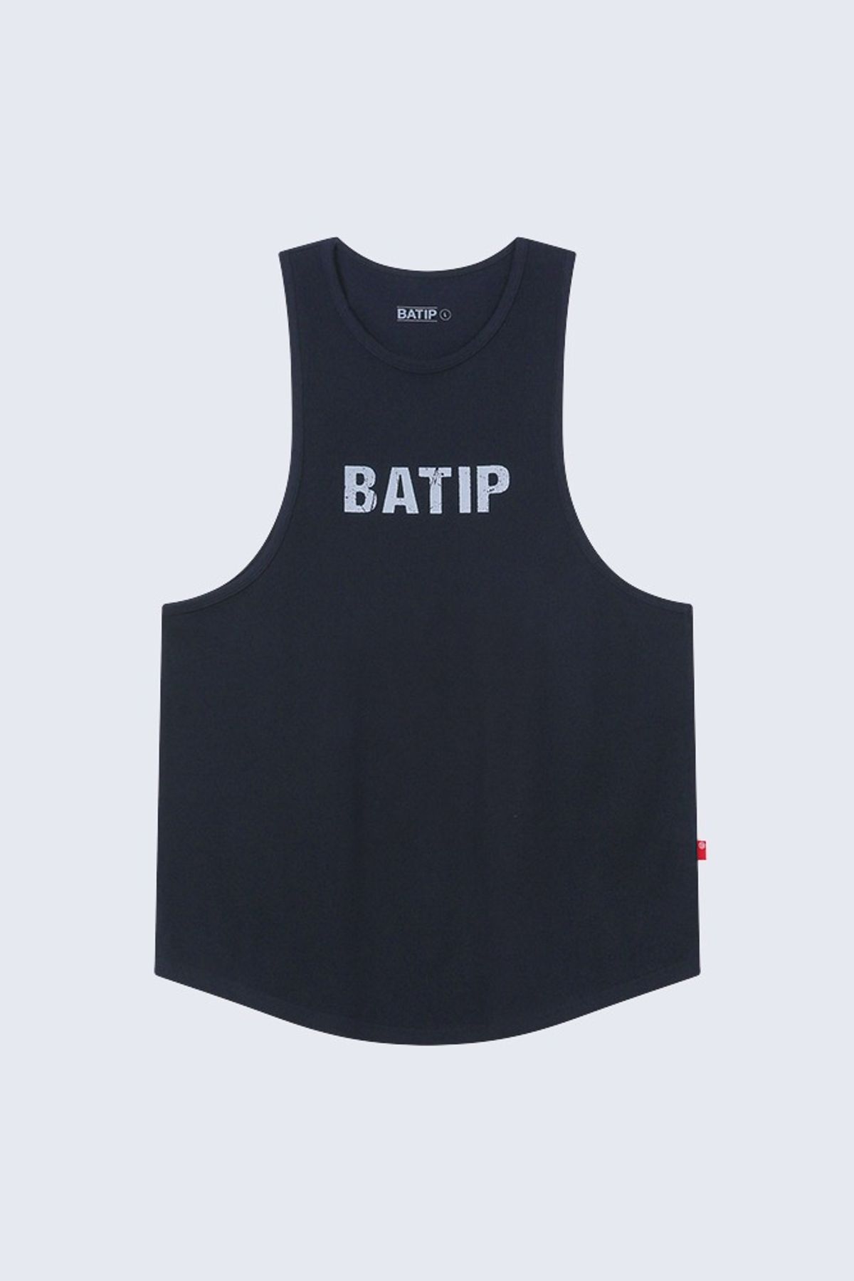 바팁(BATIP) 크랙 로고 나시 네이비
