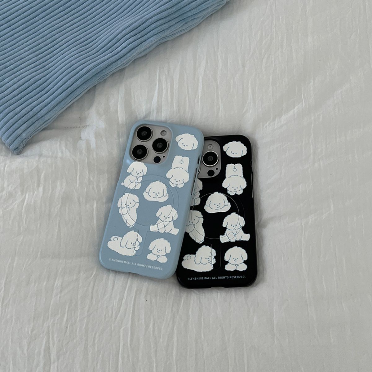 더나인몰(THE NINEMALL) cloudy puppy pattern [맥세이프 하드 폰케이스]