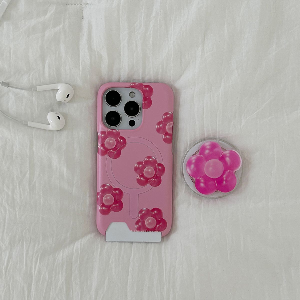더나인몰(THE NINEMALL) jelly flower pattern [맥세이프 카드수납 폰케이스]