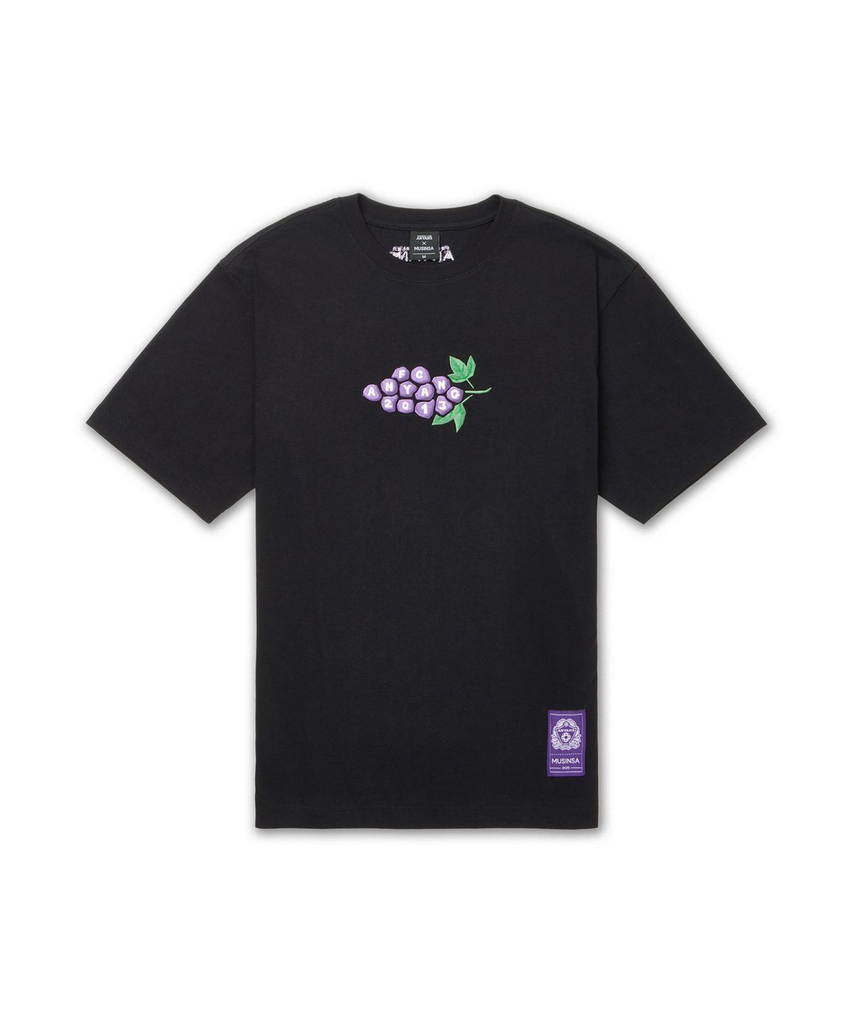 FC안양(FC ANYANG) 무신사 X FC안양 25 반소매 티셔츠 블랙