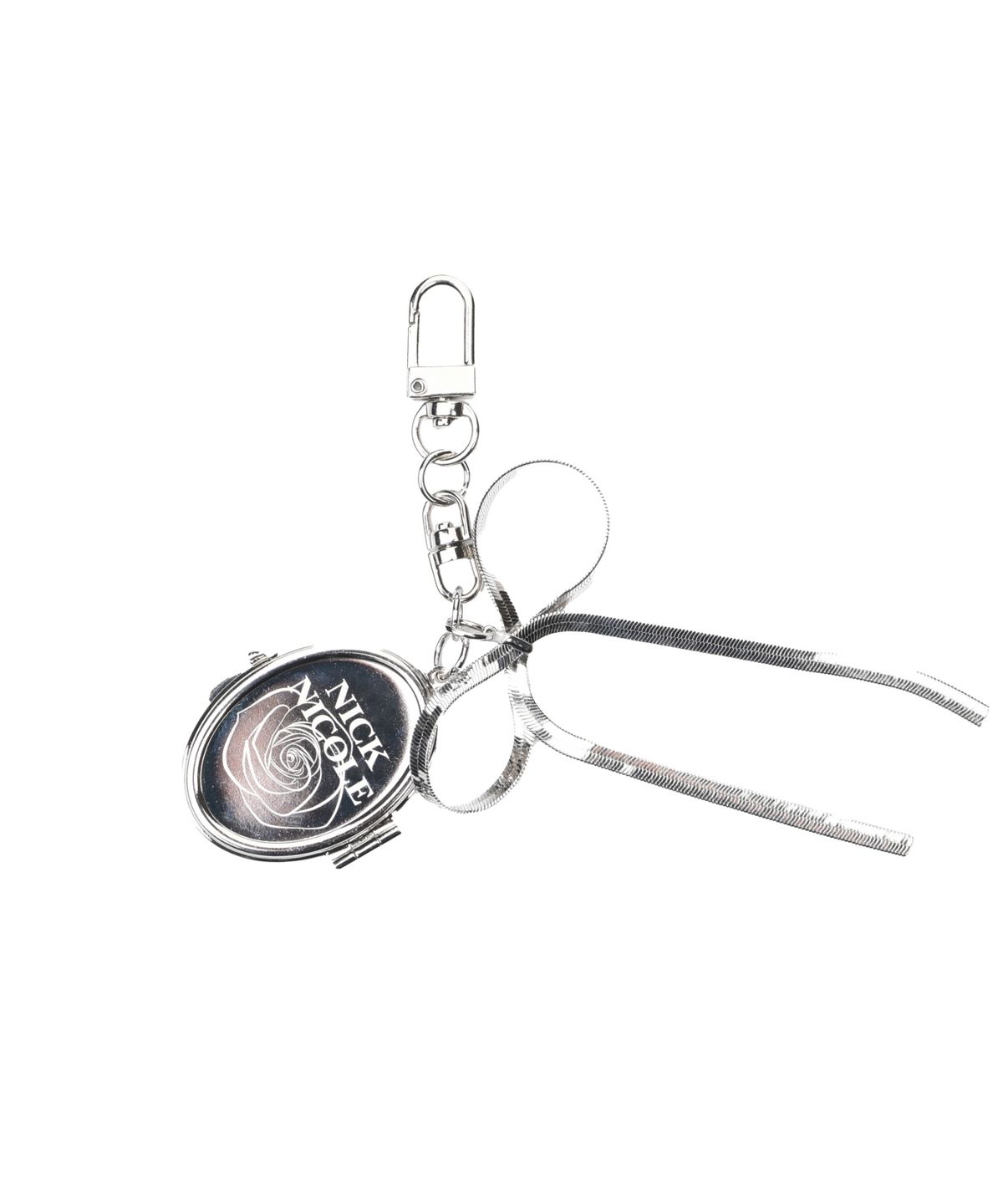 닉앤니콜(NICK&NICOLE) ROSE IN MIRROR KEYRING_SILVER