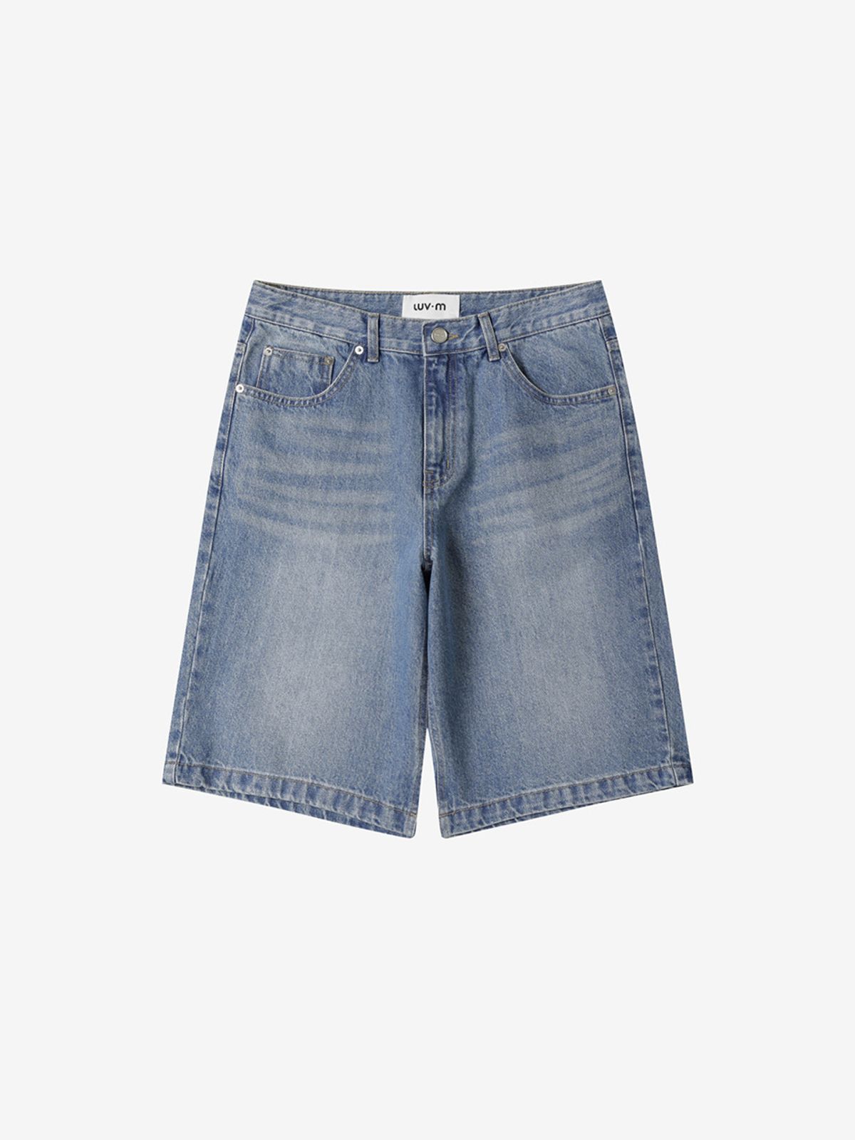 엘유브이엠(LUVM) DENIM BERMUDA PANTS FOR MEN_BLUE