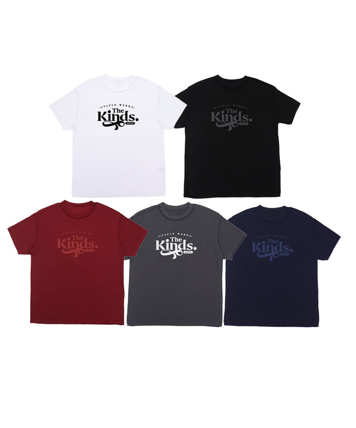 카인즈(KINDS) 테일  오버핏 반팔 티셔츠_5 Color