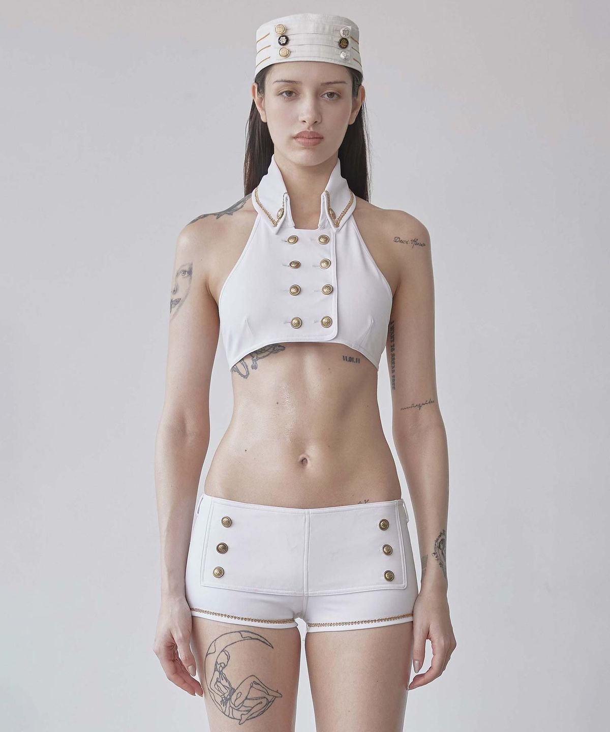 스컬프터(SCULPTOR) Navy Bikini White