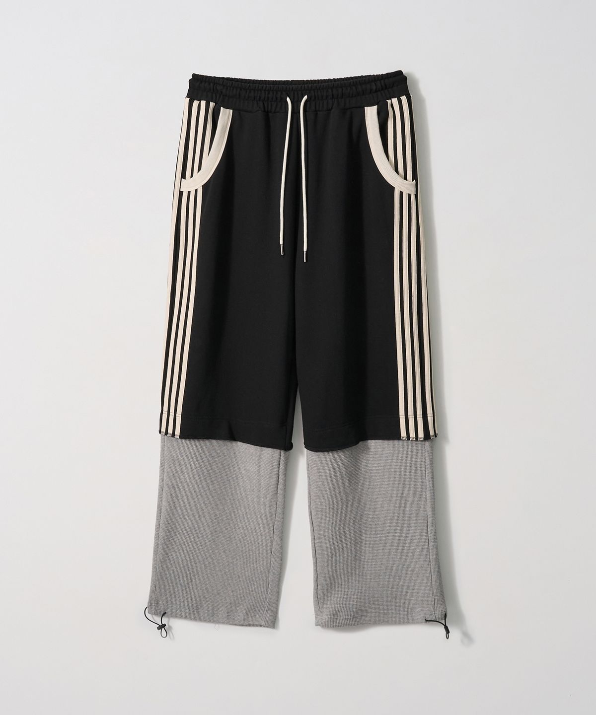 가먼츠팹(GARMENTS FAB) Binding Layered Sweatpants (BLACK)