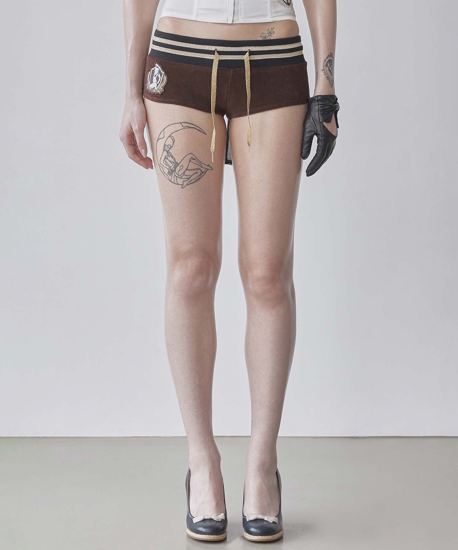 ★SCULPTOR★ Marine Terry Shorts Brown SC25S419BR MUSINSA | SCULPTOR Marine Terry Shorts Brown