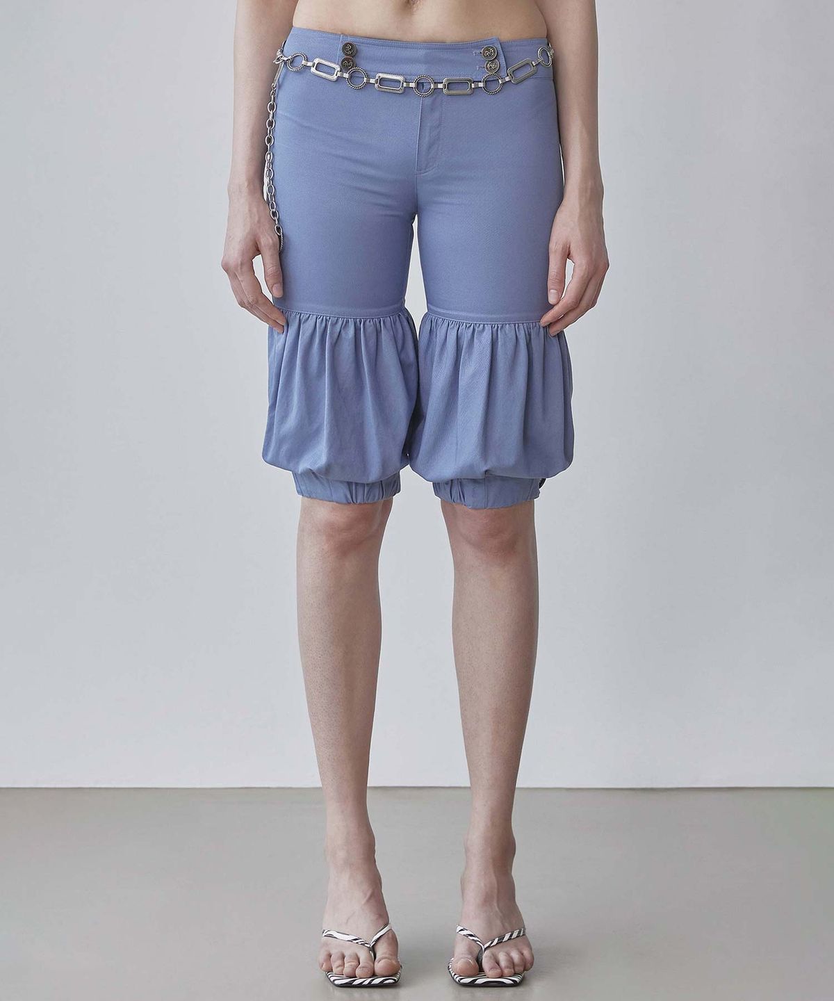 스컬프터(SCULPTOR) Balloon Capri Pants Blue