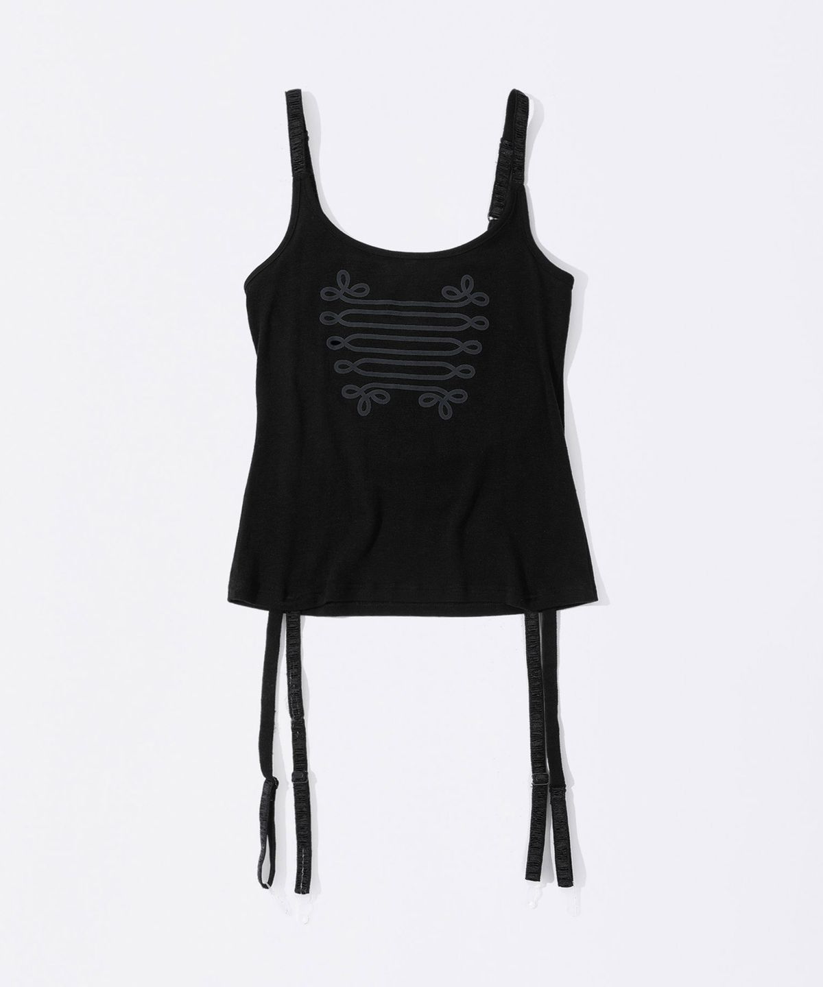 스컬프터(SCULPTOR) Garter Reversible Top Black
