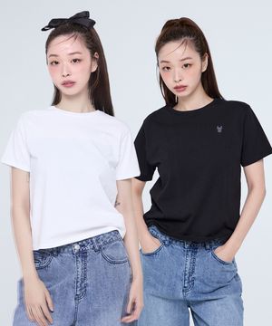 여성) 2PACK 베이직 반팔 티셔츠