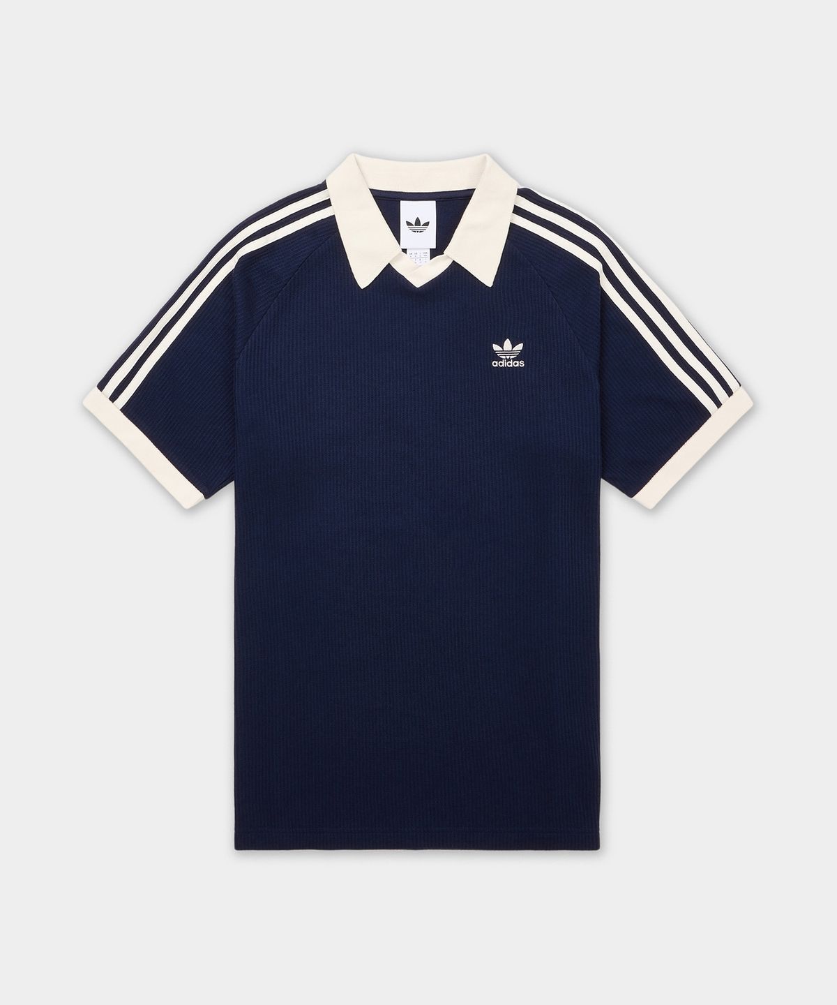 아디다스(ADIDAS) 와플 반팔 폴로 셔츠 - 네이비 / KB5461