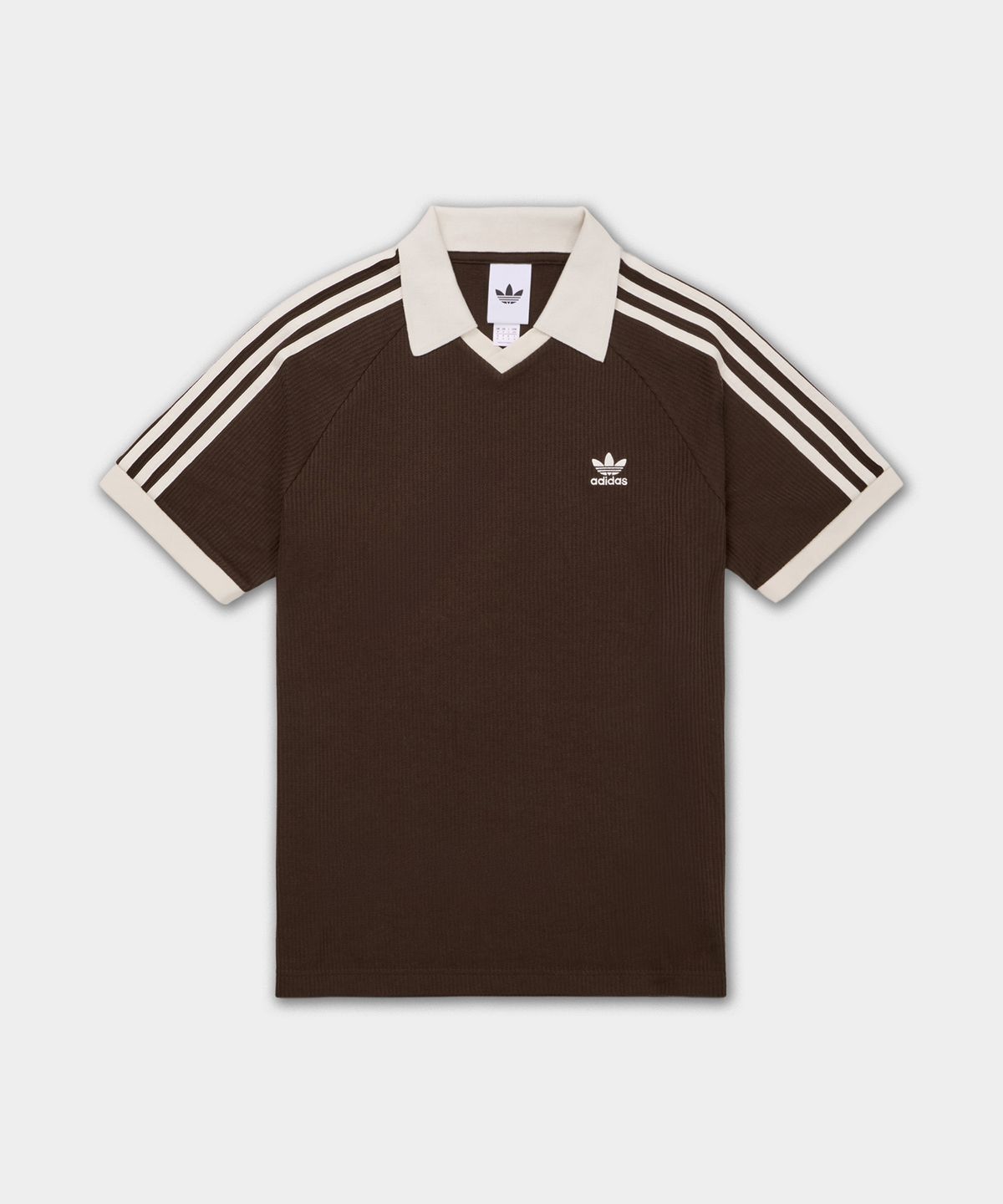 아디다스(ADIDAS) 와플 반팔 폴로 셔츠 - 다크브라운 / KB5462