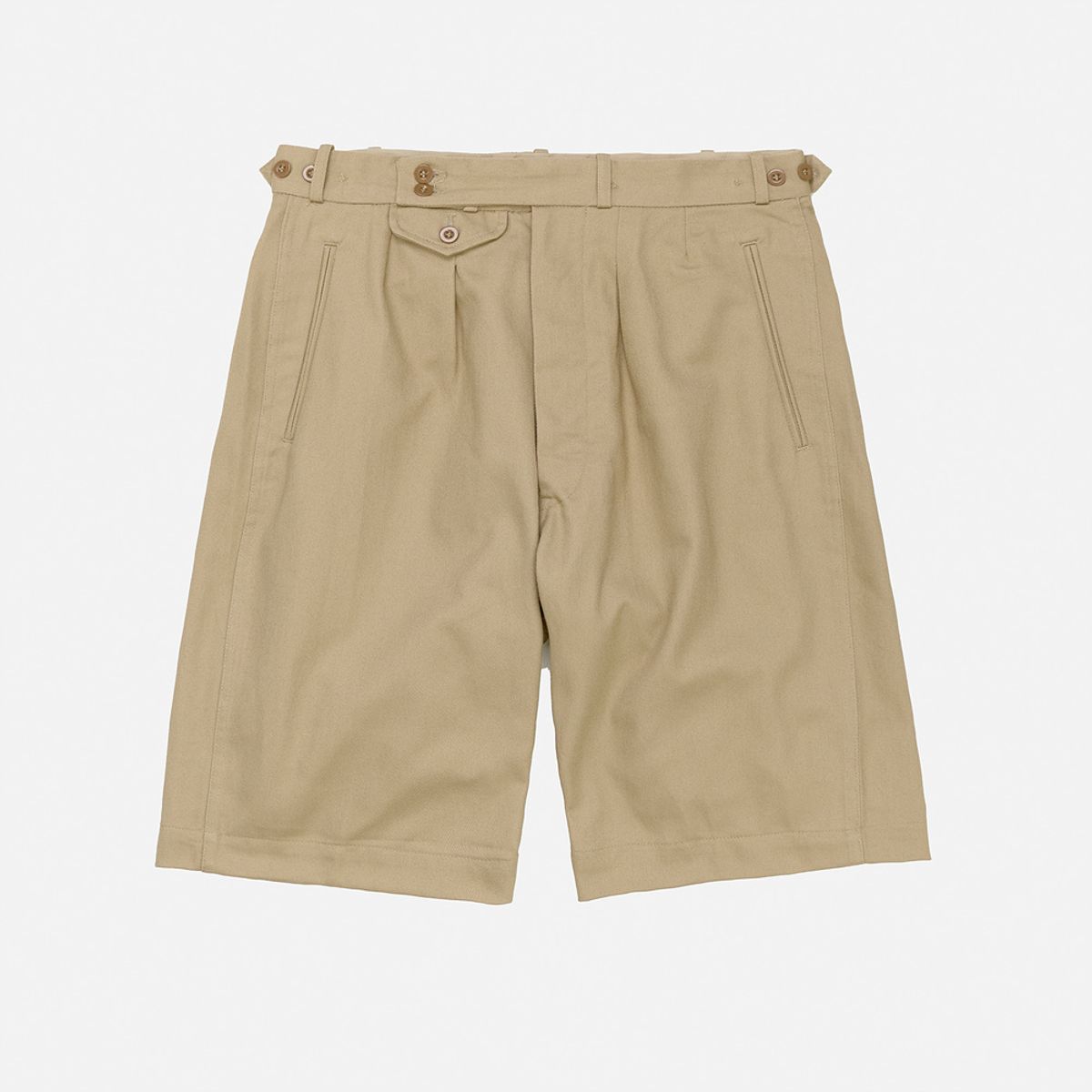 와이엠씨엘케이와이(YMCL KY) German Type Navy Tropical Short Pants - Khaki
