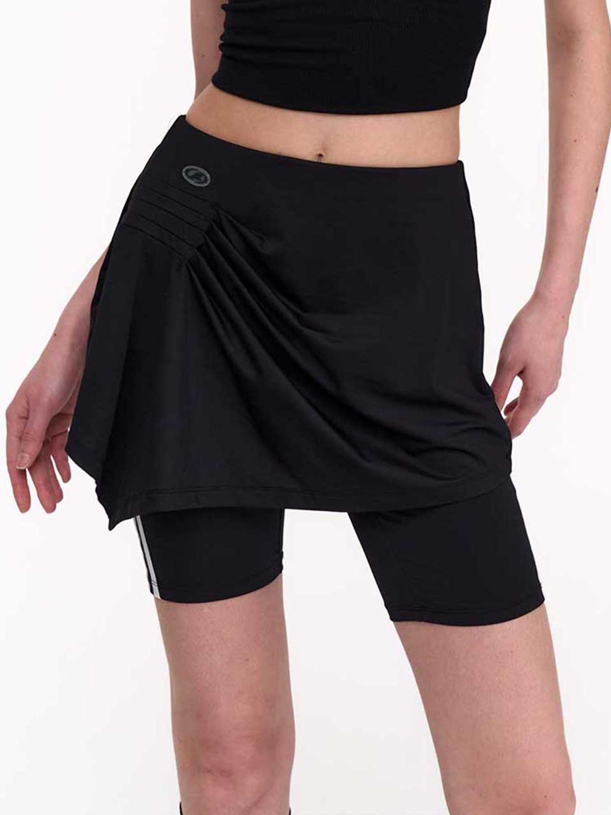 2000아카이브스(2000ARCHIVES) AXEL DRAPED SKORT (BLACK)