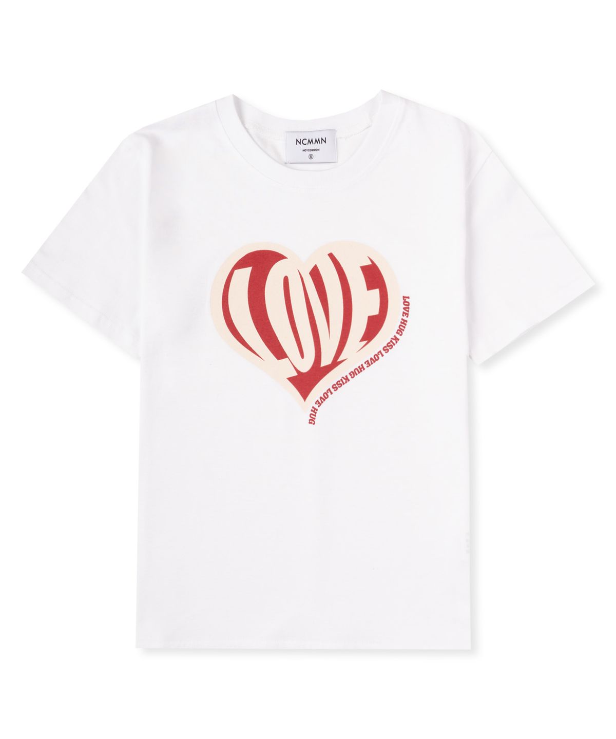 노이커먼(NOYCOMMON) LOVE HEART TEE WH