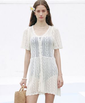 커버업 네트 가디건_화이트