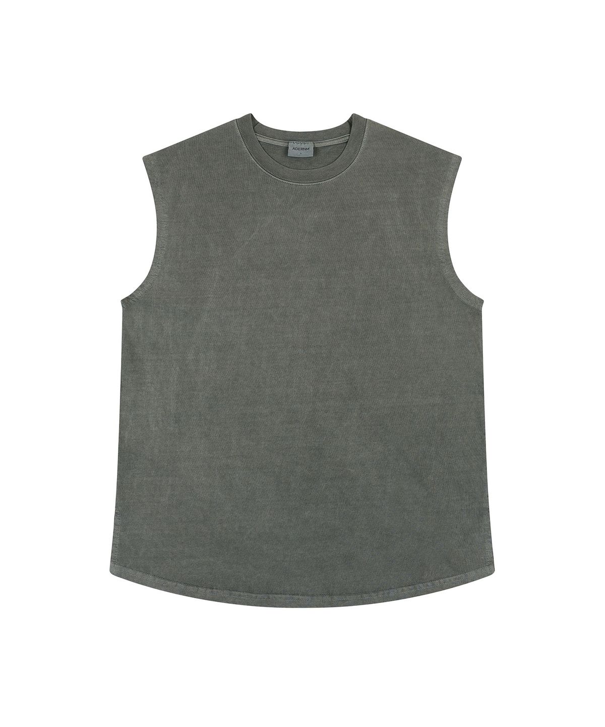 에이던엠(ADERNM) PIGMENT DYED ESSENTIAL SLEEVELESS (KHAKI)