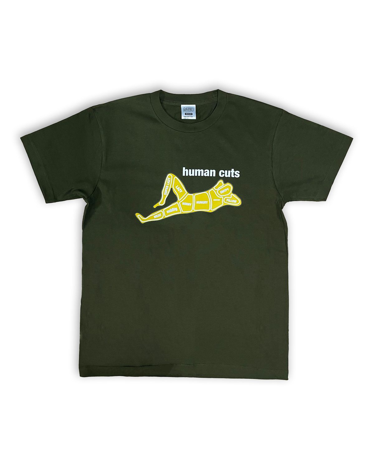 무비그아카이브(MUBIG.ARCHIVE) Human Cuts Tee (Olive)