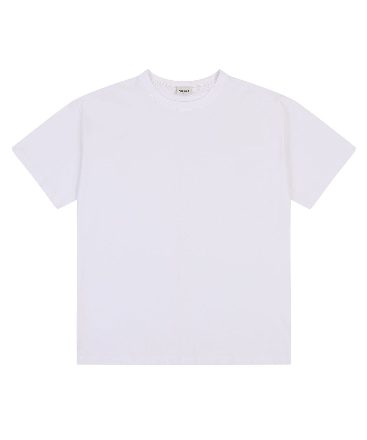 에이던엠(ADERNM) BACK CUT-LINE OVERSIZED PIGMENT T-SHIRTS (WHITE)