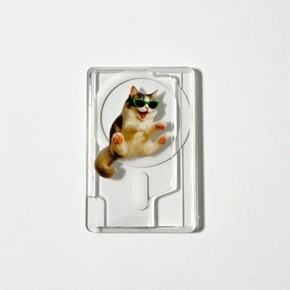 에이쓰리비쓰리(A3B3) [맥세이프] Green Vibe Cat 그린 바이브 캣 (맥세이프 카드 지갑)