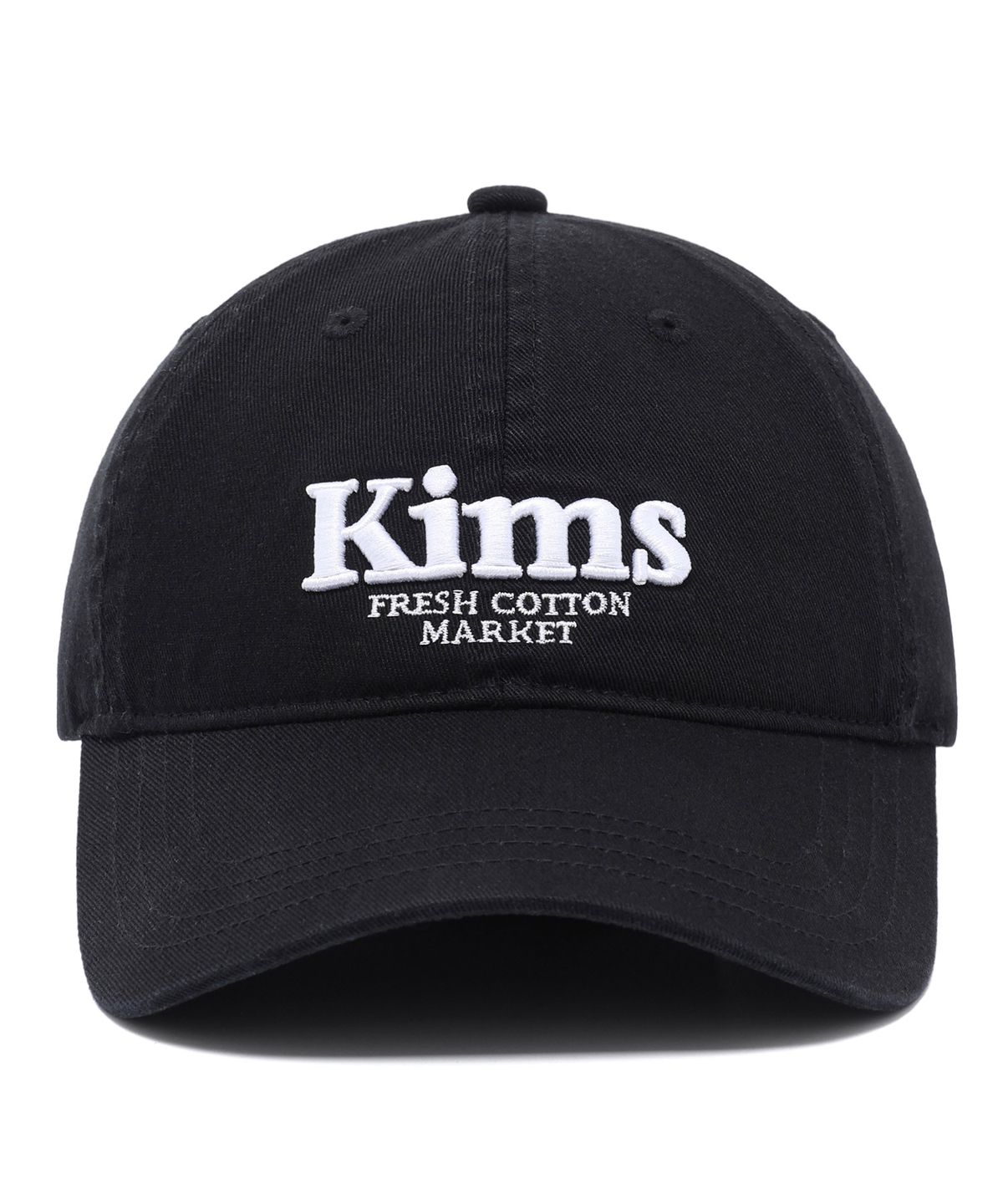킴스 프레시 코튼 마켓(KIMS FRESH COTTON MARKET) Kims Bam Logo Ball Cap Black