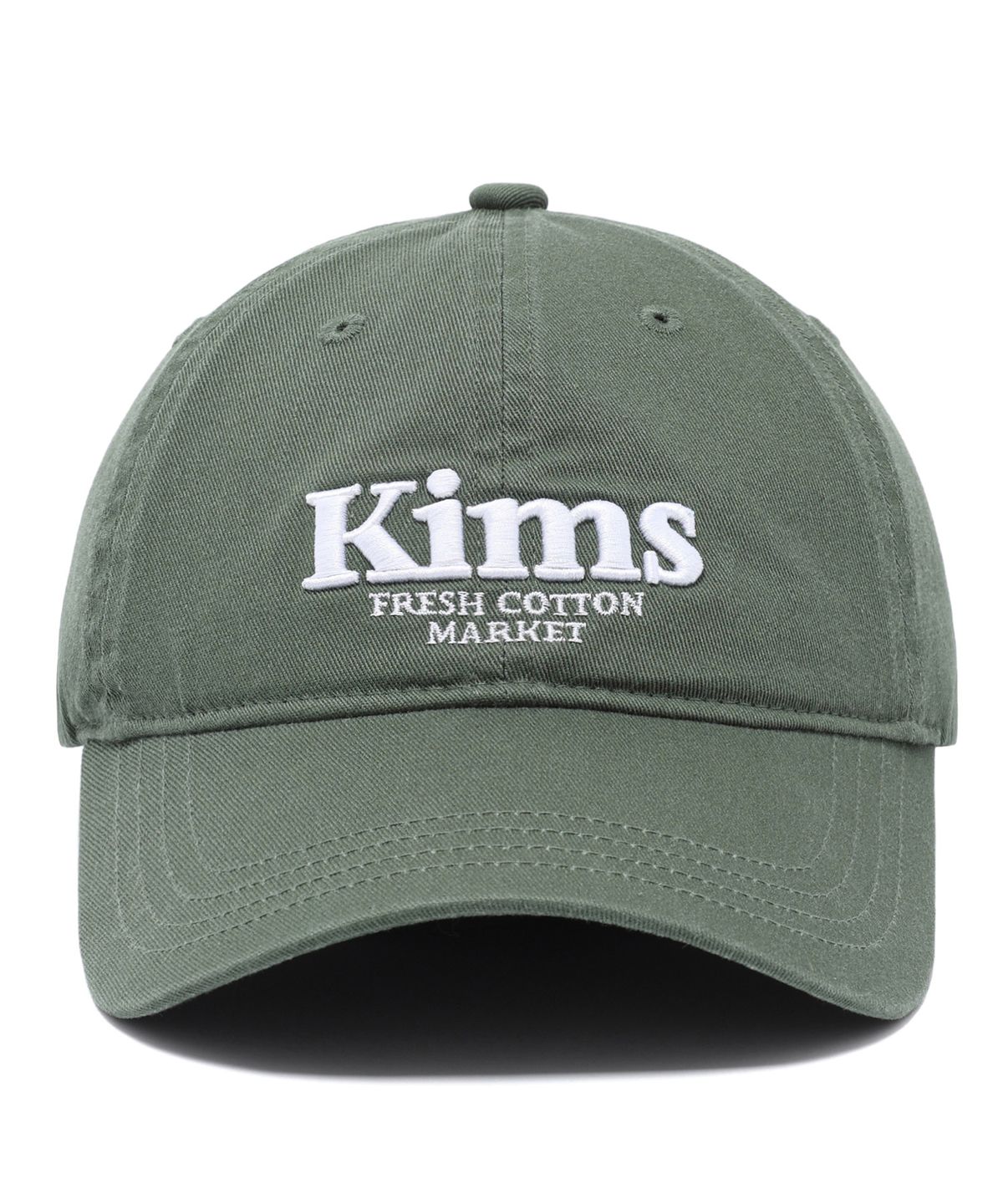 킴스 프레시 코튼 마켓(KIMS FRESH COTTON MARKET) Kims Bam Logo Ball Cap Green