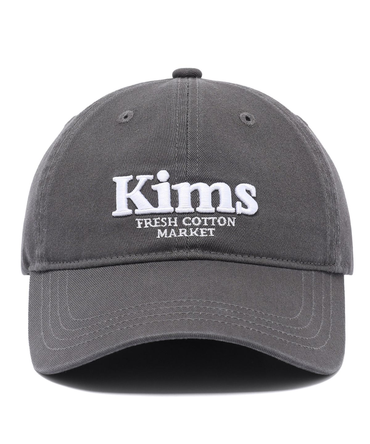킴스 프레시 코튼 마켓(KIMS FRESH COTTON MARKET) Kims Bam Logo Ball Cap Charcoal