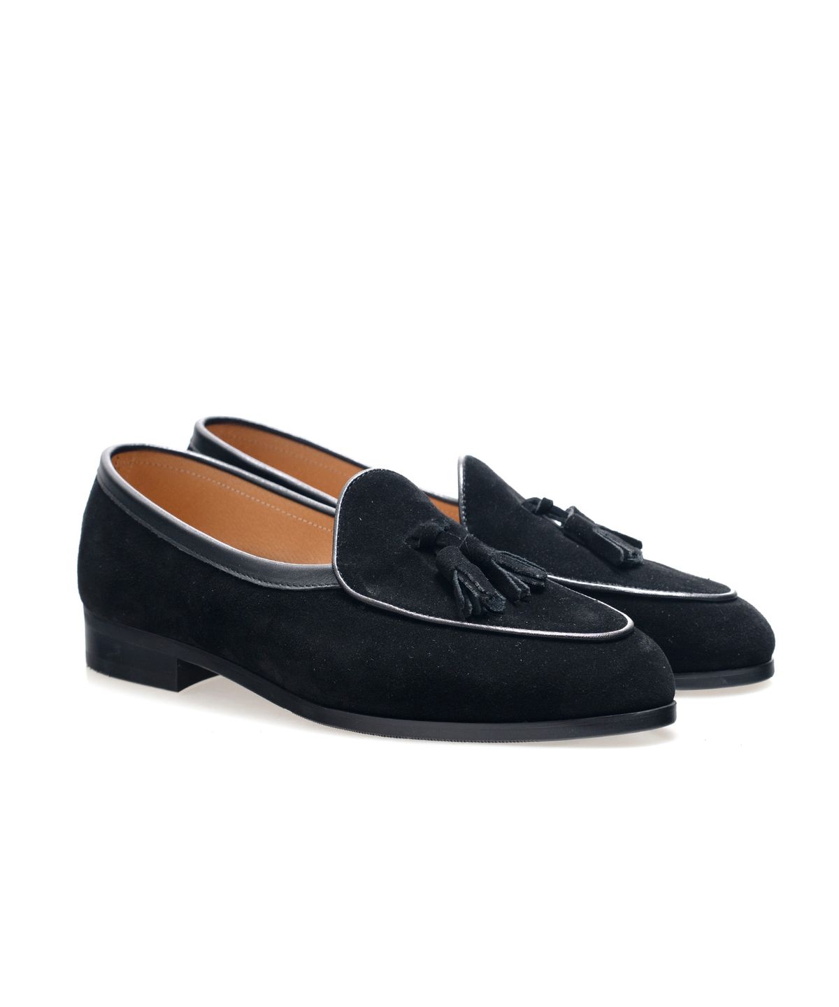 올클래식(ALLCLASSIC) ALC4402 벨지안 테슬 로퍼_black suede