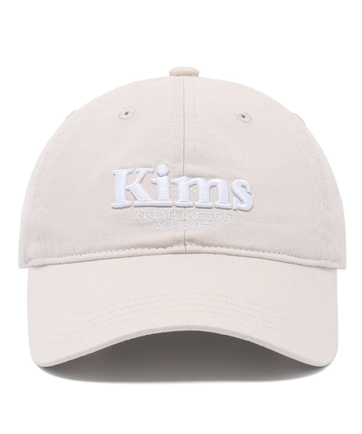 킴스 프레시 코튼 마켓(KIMS FRESH COTTON MARKET) Kims Bam Logo Ball Cap Beige